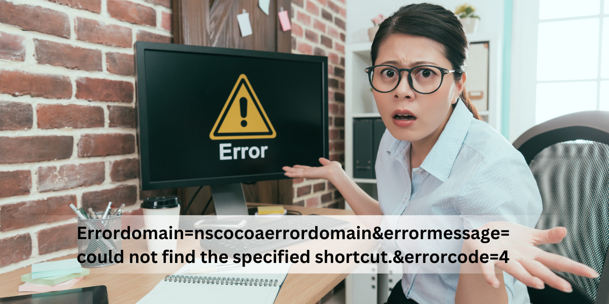 Errordomain=nscocoaerrordomain&errormessage=could not find the specified shortcut.&errorcode=4